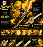 Demon Slayer: Zenitsu Steel Sword 104cm