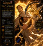 Seven Deadly Sins: Escanor Steel Gold Axe 118cm