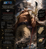 One Piece: White Beard Edward New Gate Steel Blade 198cm