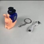 Sabo Den Den Mushi Keychain + Sound Affect