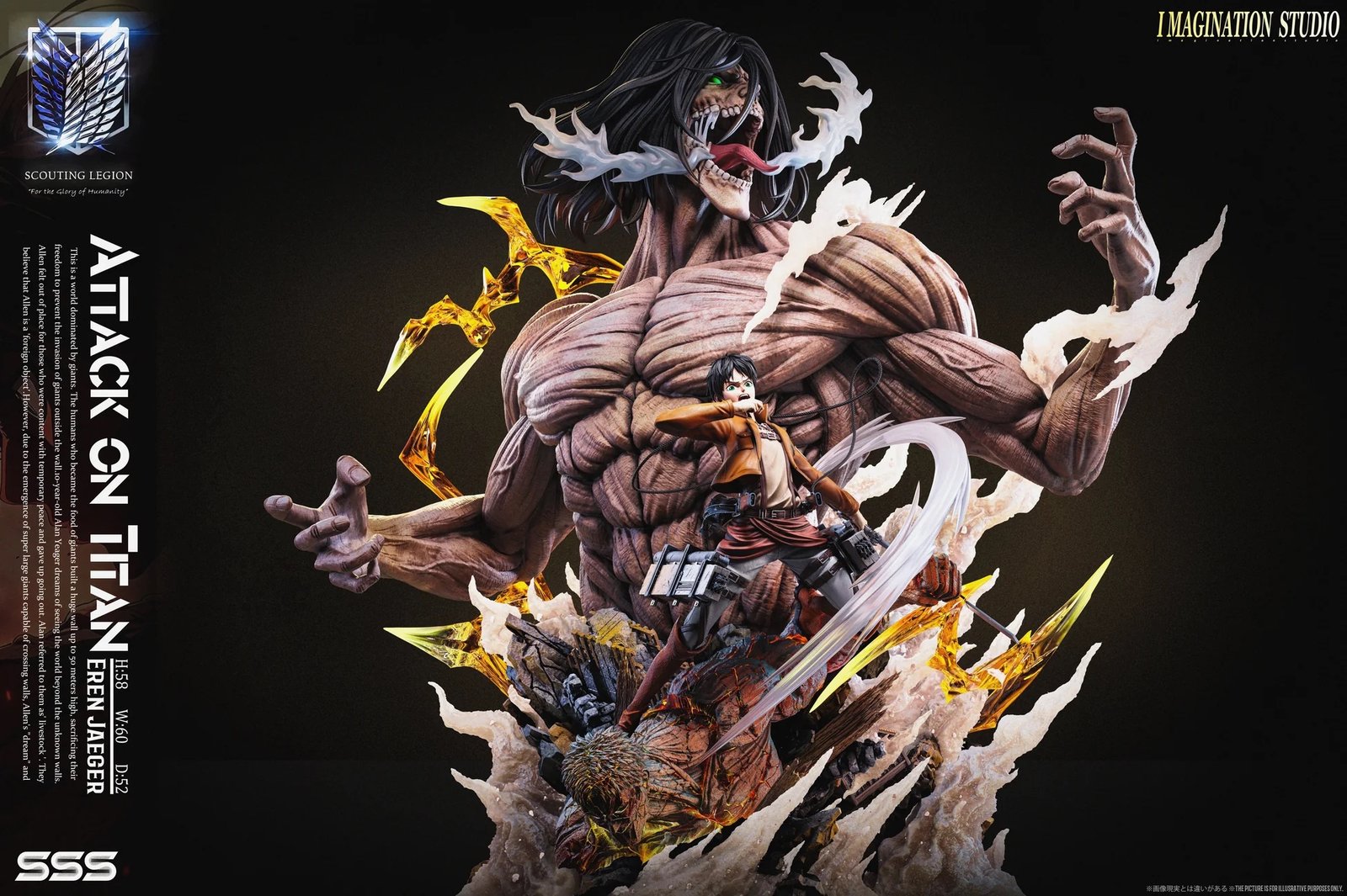 img_7444 Imagination Studio - Attack on Titan Eren Statue - Image 1